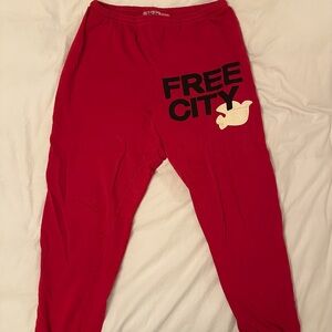freecity Red Sweatpants